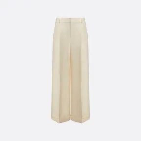 迪奥/Dior 喇叭裤 米白色羊毛和桑蚕丝混纺面料 211P07A1166_X0200_T32