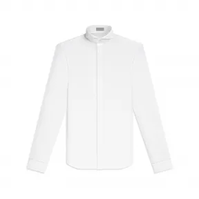 迪奥/Dior 展开式衣领 白色纯棉 233C513A1581_C000