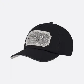 迪奥/Dior 棒球帽 黑色棉质帆布Christian Dior COUTURE标志 243C904C4511_C988_TS