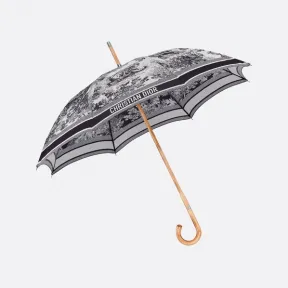 迪奥/Dior Walk'n'Dior 雨伞 象牙色和海军蓝色提花面料茹伊印花 25TJV200I154_C543_TU