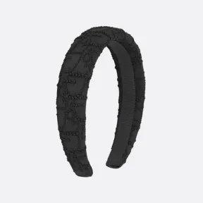 迪奥/Dior 儿童发带 黑色刺绣薄纱珠饰效果 Oblique 印花 3SBM1SHAC3_Y900_TU