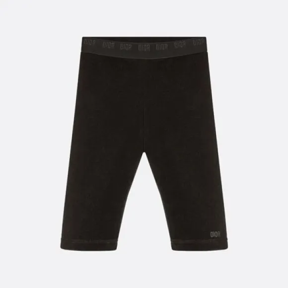 迪奥/Dior 婴幼儿打底裤 黑色天鹅绒 3SBM33PANI_Y900_T24M