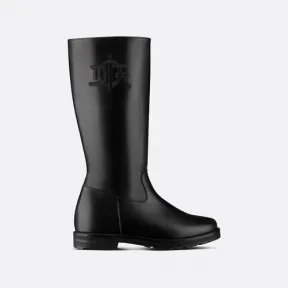 迪奥/Dior 儿童靴子 黑色牛皮革 3SBS15SHOB_Y900_T25