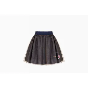 迪奥/Dior 金色和海蓝色珠罗纱短裙 8HBM11SKTA Y66H