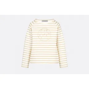 迪奥/Dior 象牙色印花纯棉针织T恤  9EBM13SWEB Y23I