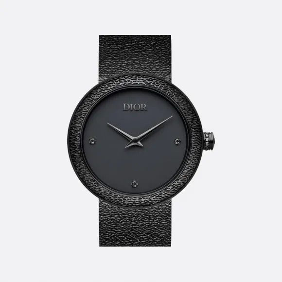 迪奥/Dior La D de Dior 腕表 直径 34 MM，黑色哑光钢质 CD04311X1208