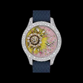 迪奥/Dior Dior Grand Soir Botanic N°18 腕表 直径 36 MM，白色 18K 金、钻石和石饰 CD13416X1002