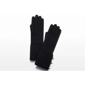 迪奥/Dior  mise en dior 黑色开丝米中长手套 G0143OZCA M900