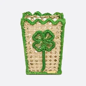 迪奥/Dior 小号篮子 Lucky Milly 系列，绿色图案 HYS08PLM3U_C700_TU