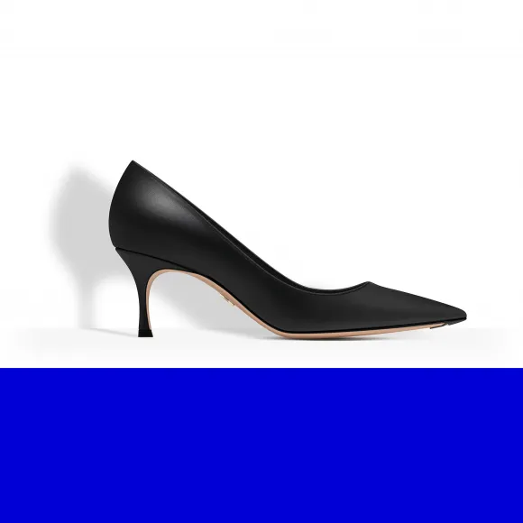 迪奥/Dior 黑色小羊皮高跟鞋 KCP315LAB S900