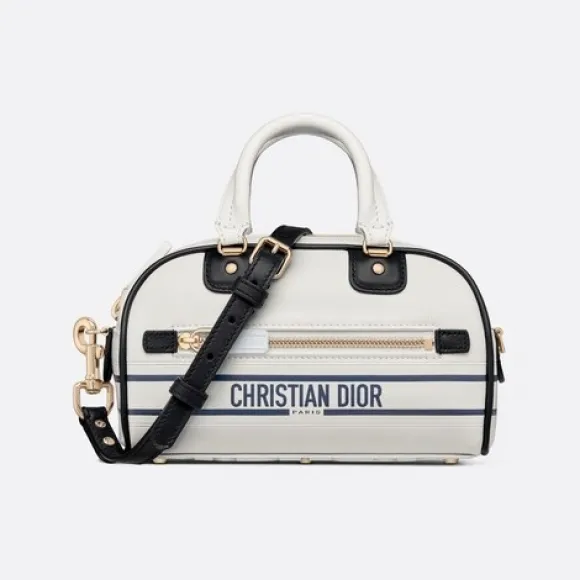 迪奥/Dior 超迷你拉链保龄球包 白色牛皮革 S6200OSGQ_M933_TU