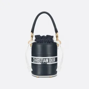 迪奥/Dior 超迷你 Dior Vibe 桶包 蓝色牛皮革 S6250OSGQ_M928_TU