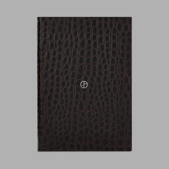 乔治阿玛尼/Giorgio Armani 碧绿色鳄鱼纹皮革日记本 46628925cr