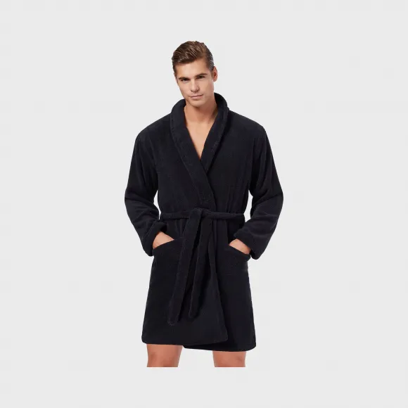 安普里奥·阿玛尼/Emporio Armani 带鹰标贴片的浴袍 48224009uw