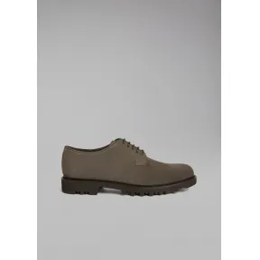 乔治阿玛尼/Giorgio Armani 锯齿状鞋底绒面革德比鞋 11513536hu