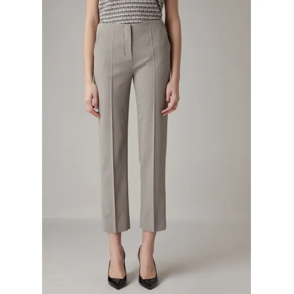 乔治阿玛尼/Giorgio Armani 真丝卡迪混纺面料九分裤 13312975jx