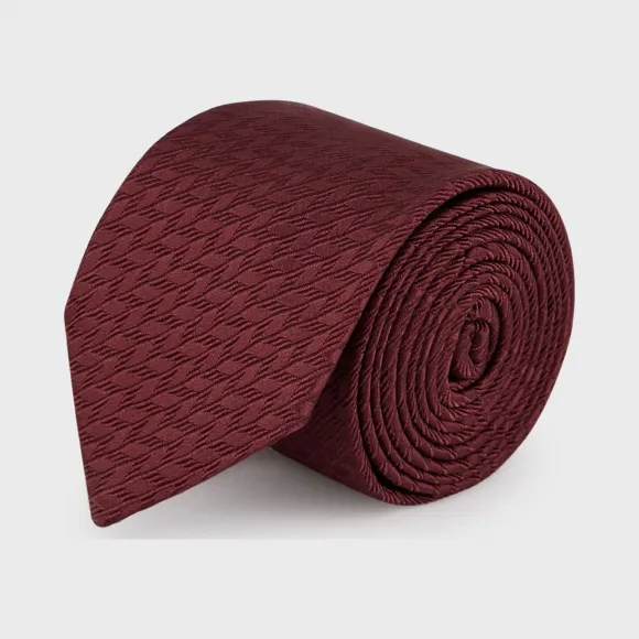 乔治阿玛尼/Giorgio Armani 几何图案提花刺绣面料领带 46654420dc