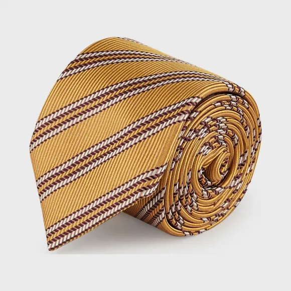 乔治阿玛尼/Giorgio Armani 斜条纹真丝领带 46657132aj