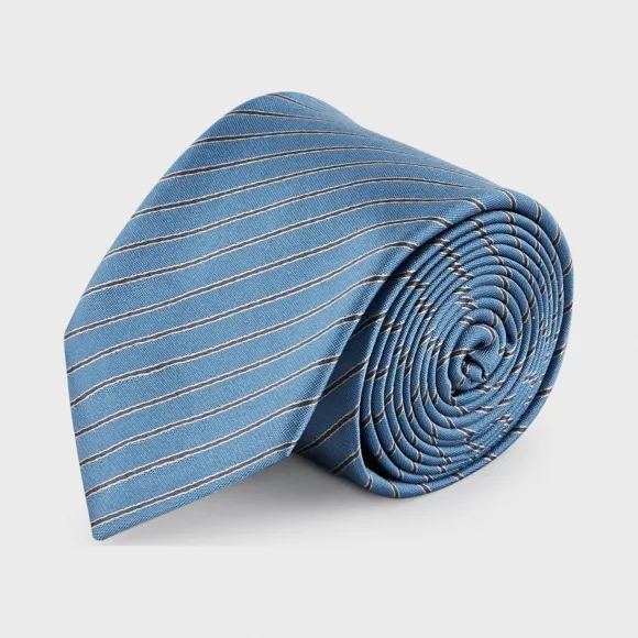 乔治阿玛尼/Giorgio Armani 斜条纹真丝领带 46654248rt