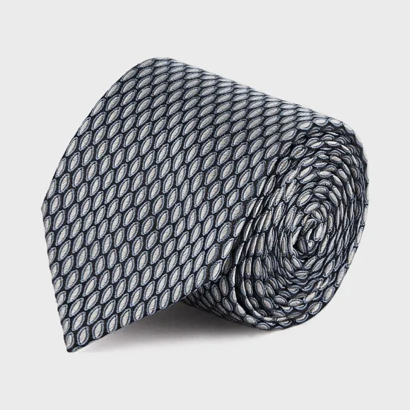 乔治阿玛尼/Giorgio Armani 微型图案真丝领带  46654416su