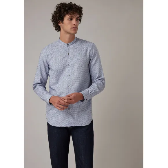 乔治阿玛尼/Giorgio Armani 常规版型衬衫，Vichy 格纹提花面料 38819598jc