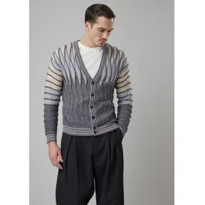 乔治阿玛尼/Giorgio Armani 起伏波纹正反面针织开衫 39948472fc