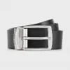 安普里奥·阿玛尼/Emporio Armani 标识搭扣正反两用腰带 46660334kr
