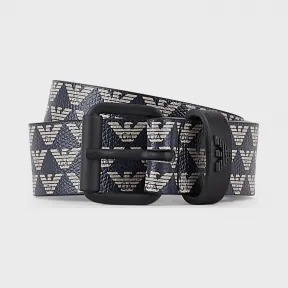 安普里奥·阿玛尼/Emporio Armani 通体交织字母纹印花腰带 46664296er