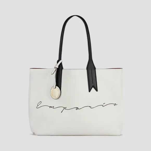 安普里奥·阿玛尼/Emporio Armani Emporio Armani 标识和徽标吊饰购物包 45456554ui