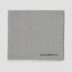 安普里奥·阿玛尼/Emporio Armani 丝网印花标识莫代尔麻披肩 46625908ua