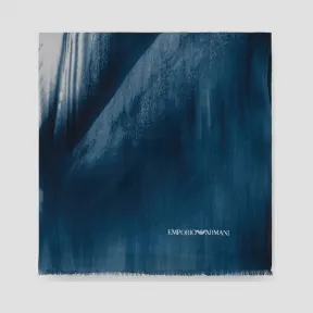 安普里奥·阿玛尼/Emporio Armani 渐变色真丝头巾 46627181rd