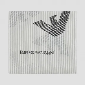 安普里奥·阿玛尼/Emporio Armani 通体标识纹真丝披肩 46627191wl