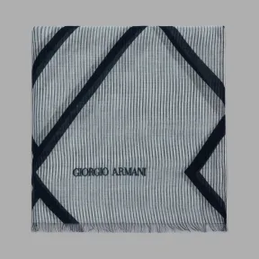 乔治阿玛尼/Giorgio Armani 交叉系带条纹面料披肩 46630233ks