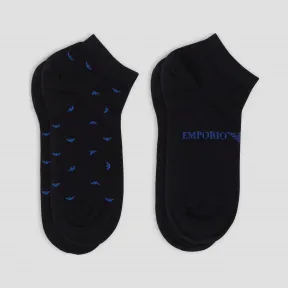 安普里奥·阿玛尼/Emporio Armani 棉混纺两双装袜子  46634208hx