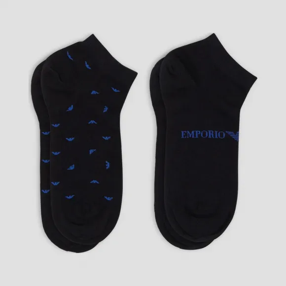 安普里奥·阿玛尼/Emporio Armani 棉混纺两双装袜子  46634208hx