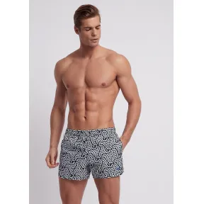 安普里奥·阿玛尼/Emporio Armani 几何图案品牌徽标高科技面料游泳裤 47245765ck