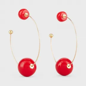 乔治阿玛尼/Giorgio Armani 半圆形耳环带大号圆球 50231487ht