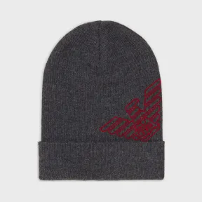 安普里奥·阿玛尼/Emporio Armani 鹰标纯初剪羊毛贝雷帽 46654806vq