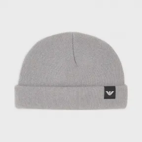 安普里奥·阿玛尼/Emporio Armani 贴花徽标针织贝雷帽 46655460ec