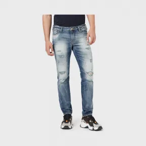 安普里奥·阿玛尼/Emporio Armani J06 修身版型舒适棉质斜纹牛仔裤 42764962so