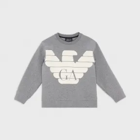 安普里奥·阿玛尼/Emporio Armani 大幅鹰标印花卫衣 12361878me