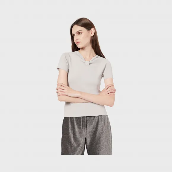 乔治阿玛尼/Giorgio Armani 平织短袖毛衣 12354927tl