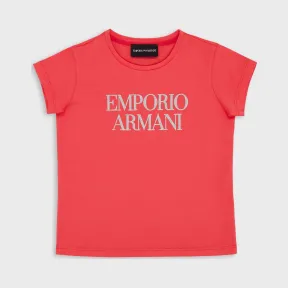 安普里奥·阿玛尼/Emporio Armani 闪饰印花平纹针织 T 恤 12368654av