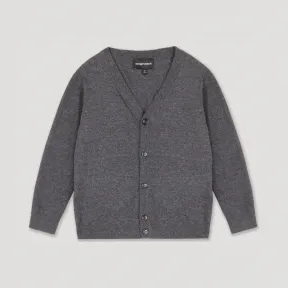 安普里奥·阿玛尼/Emporio Armani 纽扣开襟棉混纺丝光针织开衫  39892896ll