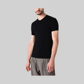 乔治阿玛尼/Giorgio Armani 弹力平纹针织 V 领 T 恤 48206015rq