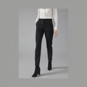 乔治阿玛尼/Giorgio Armani 常规款弹力羊毛卷边长裤 54163266os