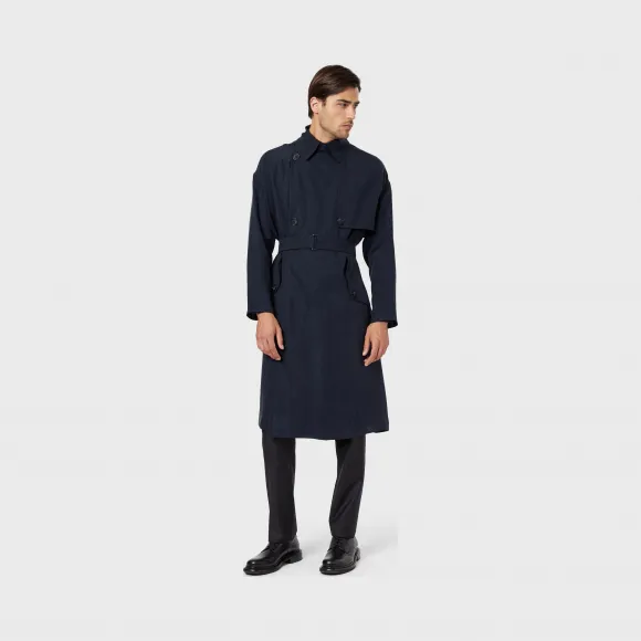 乔治阿玛尼/Giorgio Armani 双排扣风衣 41926578ns