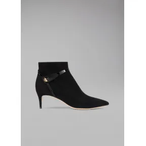 乔治阿玛尼/Giorgio Armani 漆皮燕尾服细节绒面革短靴 11527168vs