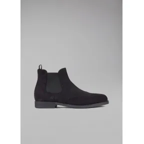 乔治阿玛尼/Giorgio Armani 冲孔与燕尾雕花装饰绒面革披头士靴 11545096qo