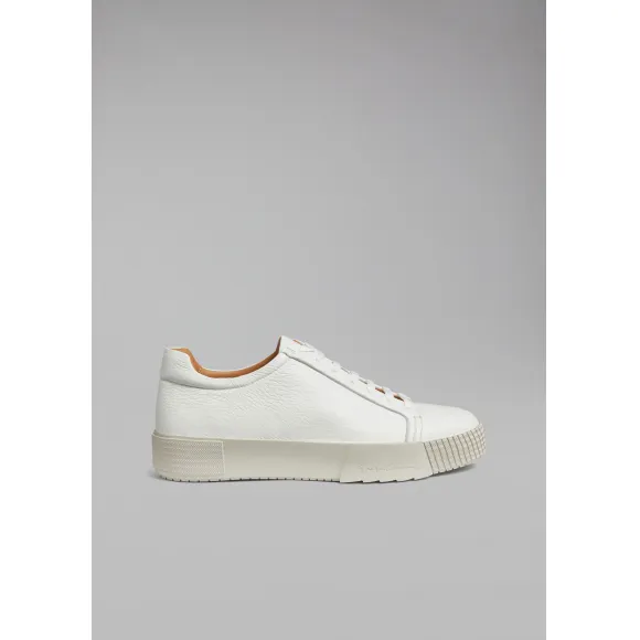 乔治阿玛尼/Giorgio Armani 后跟徽标装饰鹿皮运动鞋 11510902sf